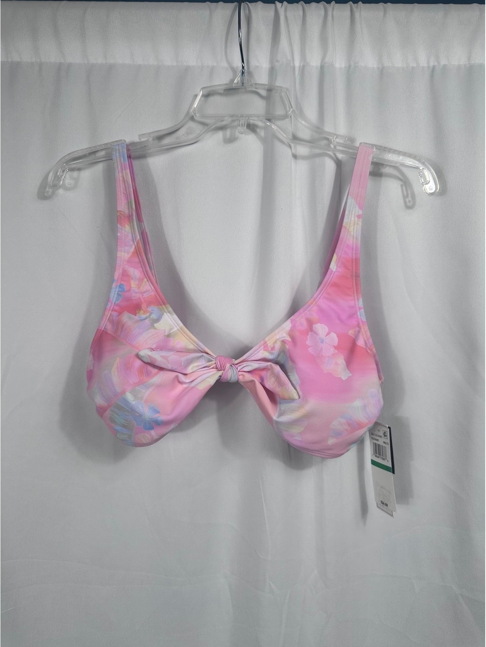 Salt & Cove Pink Multi Floral Bikini Top Size L